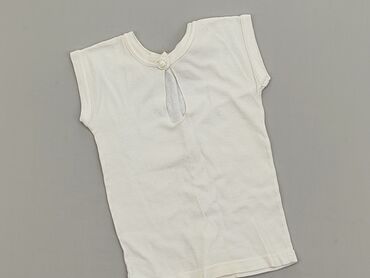 koszulka na ramiączkach biała: Koszulka, 1.5-2 lat, 86-92 cm, stan - Dobry