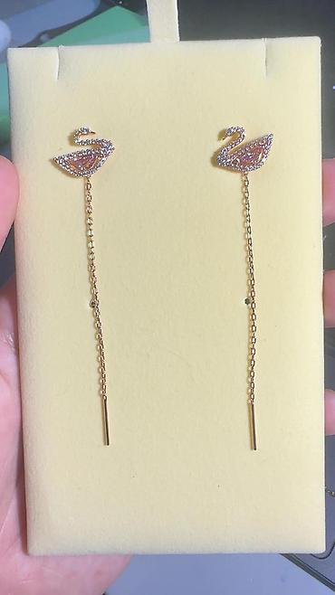Zərgərlik əşyaları: Sırğa, Swarovski, 1 g, Ünvandan götürmə, Ödənişli çatdırılma — 2