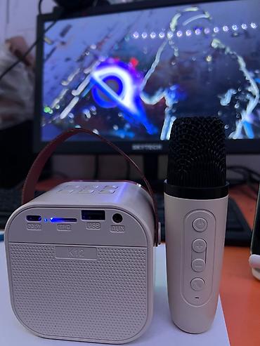 Караоке: K12 portativ Bluetooth akustik sistemi + simsiz karaoke mikrofonu — 1