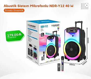 mikrofon baku: 📦 Akustik Sistem Mikrofonlu Bluetooth Dinamik NDR-Y12 40 W BM-23 🔸 — 1