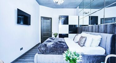 Посуточная аренда квартир: 2 комнаты, Кондиционер, Душевая кабина, Постельное белье — 4