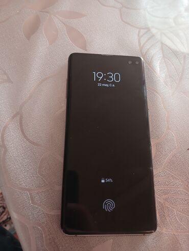 telefo: Samsung Galaxy S10 Plus, 128 GB, rəng - Qara, Barmaq izi, Face ID