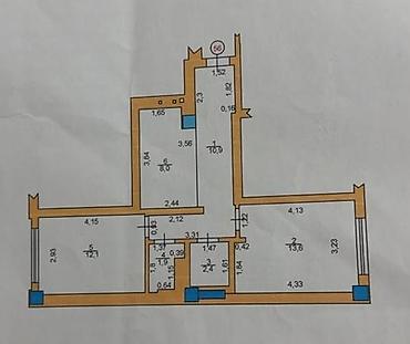 49: 2 комнаты, 49 м², Тунгуч мкр Элитка, 10 этаж, Евроремонт — 4