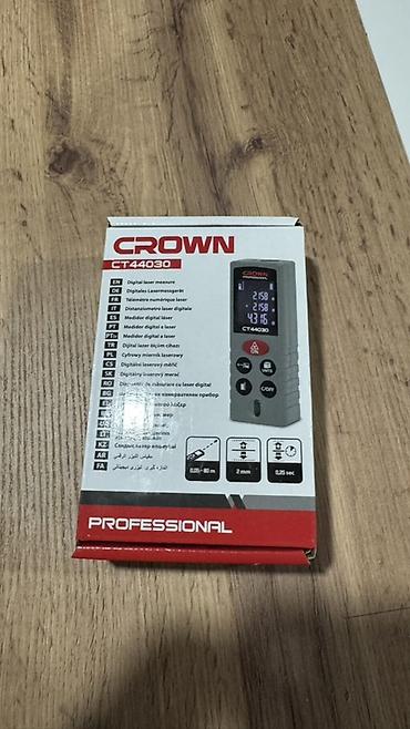 Рулетки и дальномеры: Лазерный дальномер CROWN CT44030 (Professional) - Диапазон измерения — 3