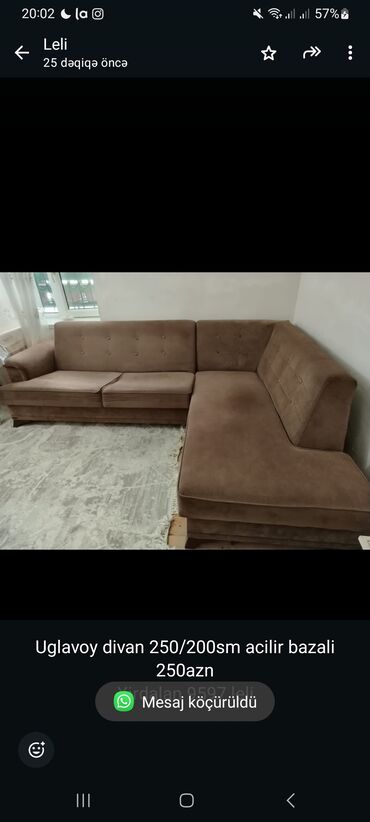 metbex ucun uqlavoy divanlar: Künc divan