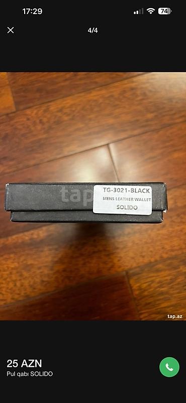solido accessories: SOLIDO kişilər üçün dəri pulqabı – model TG-3021 BLACK - Rəng: qara - — 4