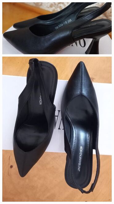 туфли женские: Туфли, Размер: 38, цвет - Черный, Новый