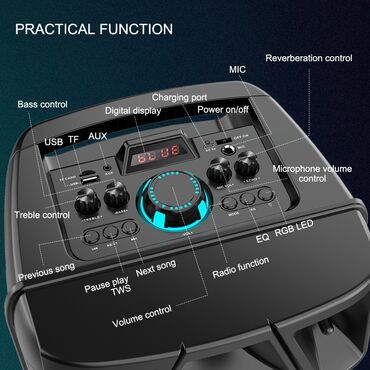 Динамики и колонки: Музыкальная колонка большая ВТ Speaker ZQS-8210 Edem повышенной — 5