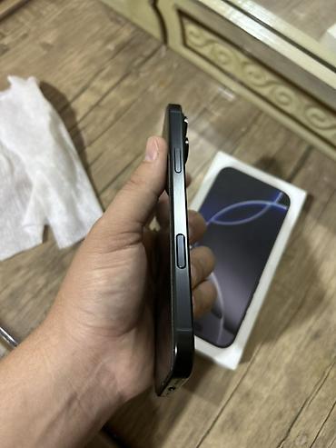 компьютеры новые: IPhone 16 Pro Max, Б/у, 256 ГБ, Черный, Коробка, 93 % — 9