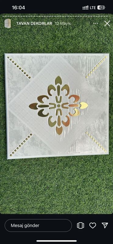 Ворота и комплектующие: Tavan dekor paneli - Material: PVC əsaslı dekorativ panel - Forma və