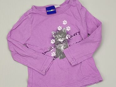 liliowa bluzka: Bluzka, Lupilu, 1.5-2 lat, 86-92 cm, stan - Dobry