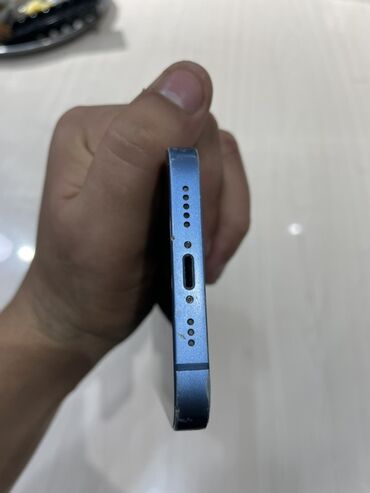 трехсимочный телефон fly: IPhone 13, 128 ГБ, Синий, Face ID