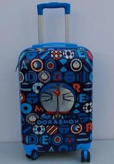 Putni koferi i torbe: Set kofera Doraemon – 2 komada - Dizajn: šareni plavi print sa likom — 25
