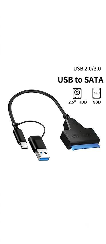 USB 2.0/3.0 → SATA adapter kabeli yeni catdirilma- Koroglu ve Nefciler