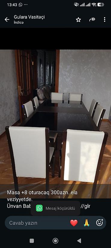 Masa +8 oturacaq 300azn. ela veziyyetde. Ünvan Babək prospekti lalafo.az -da Masa +8 oturacaq 300azn. ela veziyyetde. Ünvan Babək prospekti