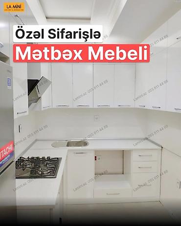 Ev və bağ: Özəl sifarişlə mətbəx mebeli - Dizayn: Açar-bibli minimal üslubda — 1