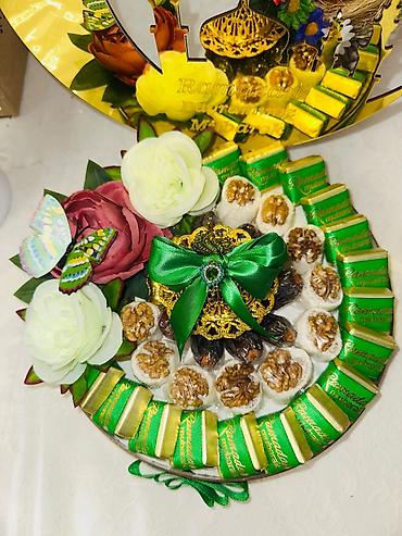 Hədiyyə bağlamaları: Hədiyyə səbəti, rəng - Yaşıl — 2