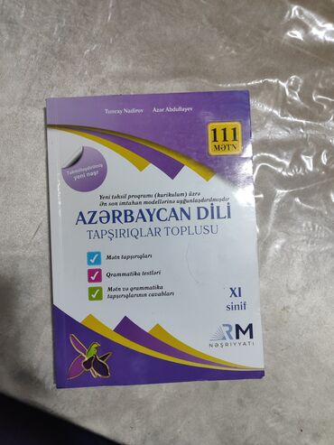 Velosiped ehtiyyat hissələri: 111 Azərbaycan dili test kitabdi təzə alınıb işlemeyib yeni nəşrdi