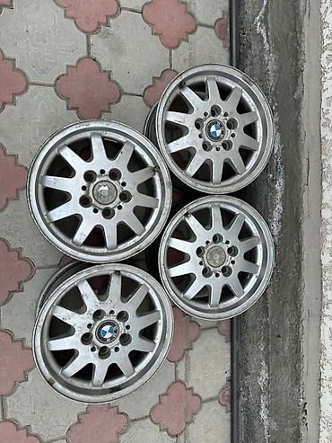 40 5: Литые Диски R 15 BMW, Комплект, отверстий - 5, Б/у — 3