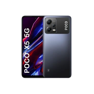 телефоны poco x5: Poco X5 5G, Колдонулган, 256 ГБ, түсү - Кара, 2 SIM