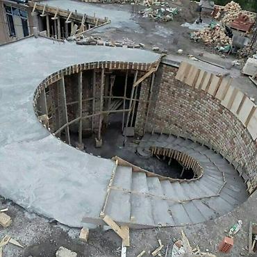 Обшивка лестниц: Лестница куямиз бетондан — 21