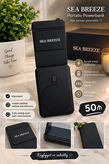Powerbanklar: SEA BREEZE portativ powerbank - Sürətli enerji doldurma - Yüksək — 1
