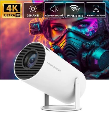 домашний проектор цена: Мини Проектор Ultra HD 4K HY300 Проекторы новые, запечатанные Мини