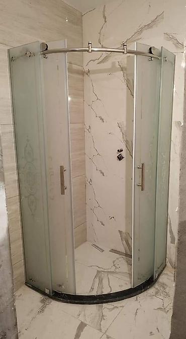 Duş kabinaları, arakəsmələr: Yeni Üstü açıq kabina, Düzbucaqlı, Ödənişli çatdırılma — 12