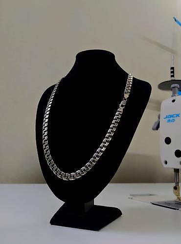 Серебряные цепочки: Серебряная цепь 50 гр 58 см плетение Бисмарк Серебряные цепи и — 5