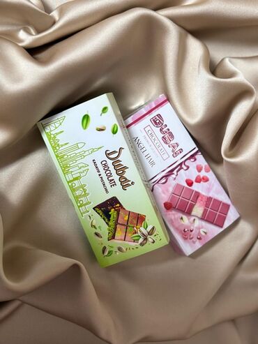 Кондитерские изделия, сладости: Дубайский шоколад с фисташковой пастой 220гр - 900сом Шоколад Волосы — 19