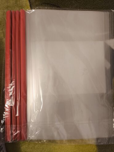 məktəb şəkilləri: Şəffaf papka 10lu 2.50₼ 100lü papka 4 ₼ mavi papka biri 0.20₼ Say var
