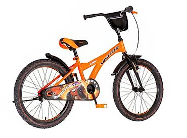 decije haljinice svecane: Bicikl kids Visitor Truck 20" 10" V-brake + kontra, neon narandžasti — 3