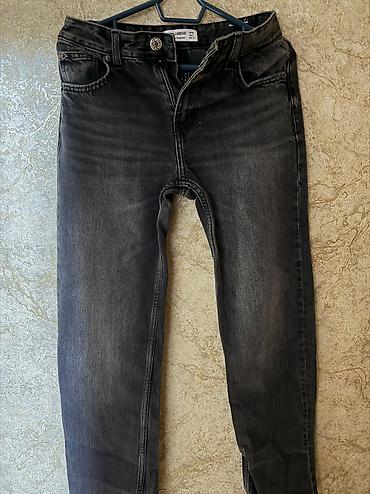 Cinslər: Pull bear Bershka Zara Şalvarlar 32-34 Rəngli yuyulma effektli jeans — 9
