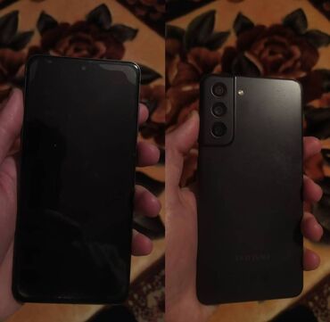 запчасти на телефон fly: Samsung Galaxy S21 FE, 128 ГБ, цвет - Черный, Отпечаток пальца, Беспроводная зарядка, Две SIM карты