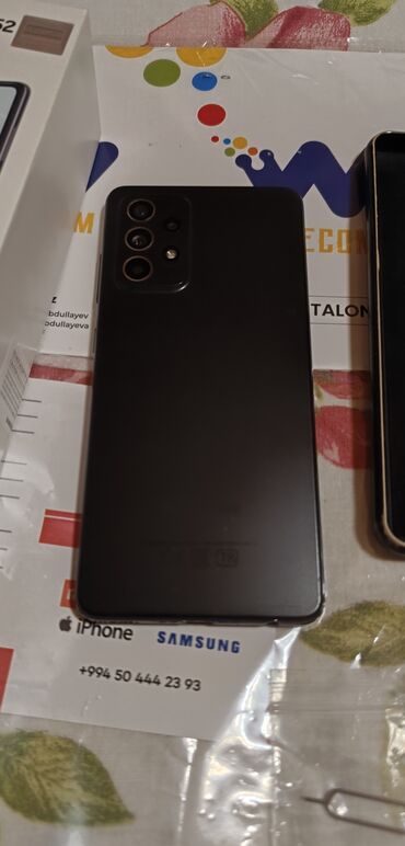 Samsung: Samsung Galaxy A52, 128 GB, rəng - Qara, İki sim kartlı