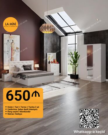 metbex künc divanları: Yataq otağı dəsti - 650 AZN ▪️ Dolab + Taxt + Termo + Tumba 2 ədəd
