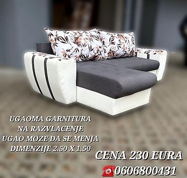 Ugaone garniture: Ugaona garnitura na razvlačenje - Dimenzije: 2.50 x 1.50 m - — 6