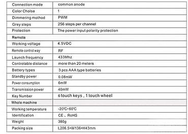 Ostali elektro materijali: TOUCH KONTROLER ZA JEDNOBOJNE LED TRAKE 12-24V 18A LED DIMER | *U — 6