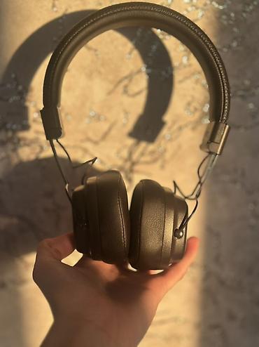 bobby store: Беспроводные накладные наушники, Marshall, Б/у — 2