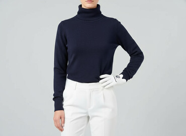nylon sweter: H&M, Golf damski, rozmiar XS