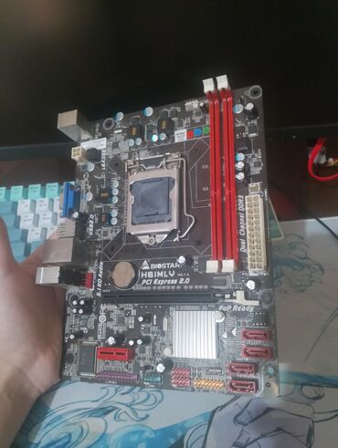 материнские платы esonic: Материнская плата, Б/у, Biostar, LGA1155, Micro-ATX, Для ПК