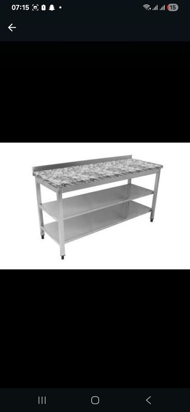 Sifarişlə mətbəx masaları: Dördbucaq masa, Açılmayan — 17