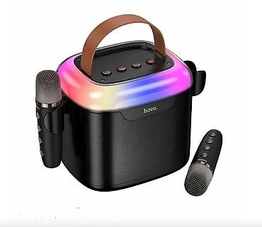 ipod mp3: Караоке колонка HOCO DS69 Vessel RGB с 2 микрофонами / Bluetooth — 4