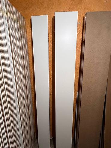 Стандартный плинтус: МДФ, Новый, цвет - Белый, Гарантия — 13