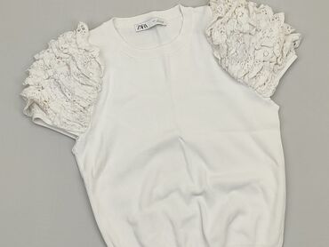 białe bluzki hm: Bluzka Zara, L (EU 40), stan - Dobry