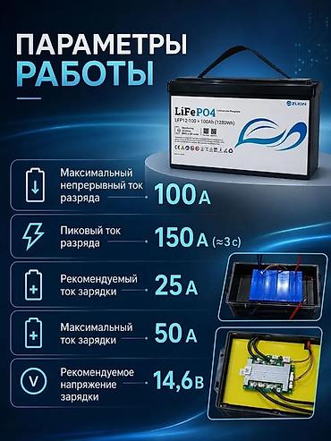 Расходники, аксессуары и комплектующие для инструментов: LiFePO4 аккумулятор ZLION для систем накопления энергии Основные — 3