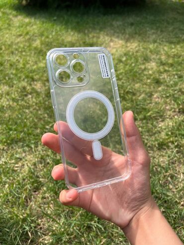 чехол s23 ultra: Прозрачный чехол для iPhone 12, 14, 15 pro max с MagSafe Идеально