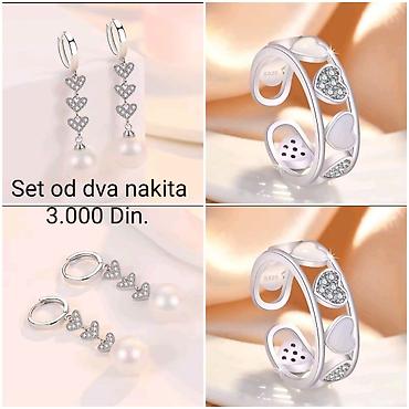 pandora na: Elegantni posrebreni set od dva nakita sa žigom S925 od hirurskog — 1