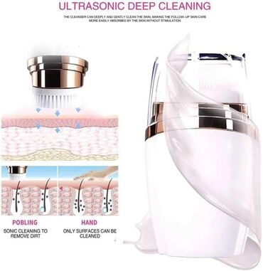 Aparati za čišćenje lica: Cena 1.850 dinara 3u1 Vodootporna cetka i masazer za lice Opis — 5