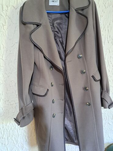 Women's Coats: M (EU 38), L (EU 40), Single-colored, With lining
